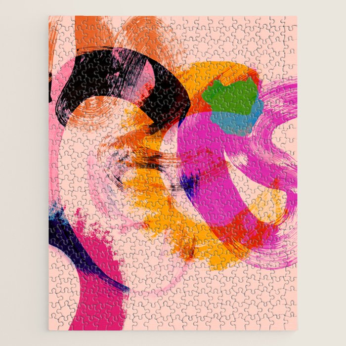 brush strokes abstract 2 Jigsaw Puzzle Gallery Image 1