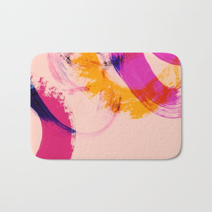 brush strokes abstract 2 Bath Mat Gallery Image 1