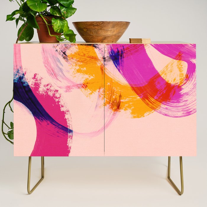 brush strokes abstract 2 Credenza Gallery Image 1
