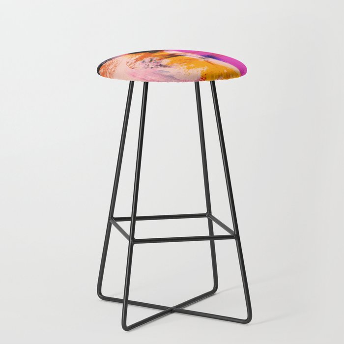 brush strokes abstract 2 Stool Gallery Image 1