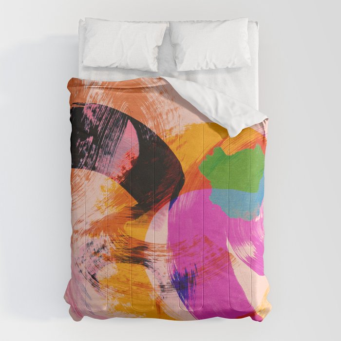 brush strokes abstract 2 Comforter Gallery Image 6