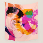 brush strokes abstract 2 Wall Tapestry Gallery Image 4