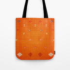 Boho Oriental Orange Traditional Desert Moroccan Style  Tote Bag Gallery Image 1