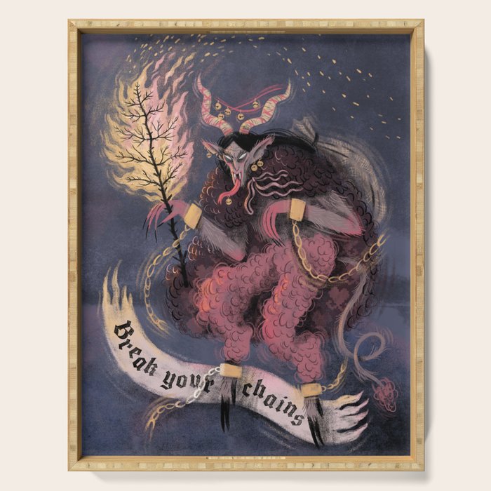 Krampus â Break your Chains! Serving Tray Gallery Image 1