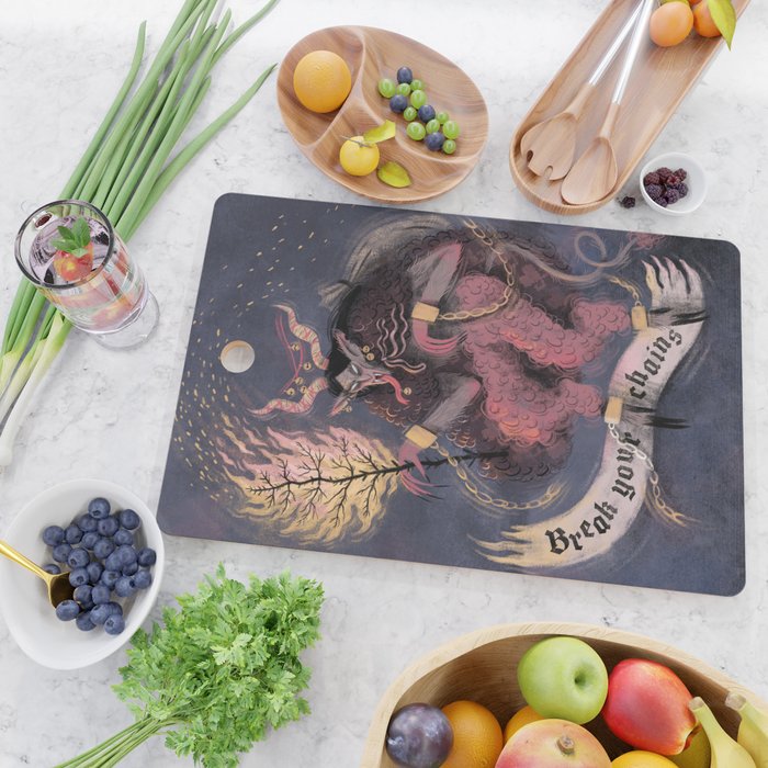 Krampus â Break your Chains! Cutting Board Gallery Image 2