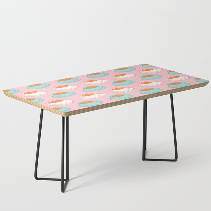 Colorful retro coffee cup art pattern Coffee Table Gallery Image 1