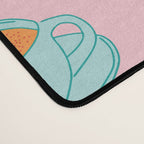 Colorful retro coffee cup art pattern Desk Mat Gallery Image 4