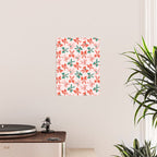 Playful Scattered Coquette Bows Festive Green Red and Pink Poster Gallery Image 2