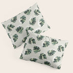 Cat and Plant Pattern 3 Pillow Sham Gallery Image 3
