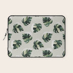 Cat and Plant Pattern 3 Laptop Sleeve Gallery Image 1