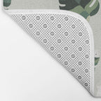 Cat and Plant Pattern 3 Bath Mat Gallery Image 2