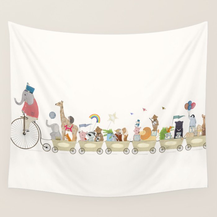 the happy parade Wall Tapestry Gallery Image 4