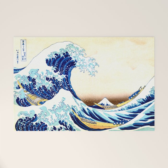 The Great Wave off KanagawA Welcome Mat Gallery Image 1