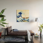 The Great Wave off KanagawA Wood Wall Art Gallery Image 2