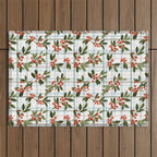 Festive Berries on Tartan Outdoor Rug Gallery Image 1
