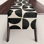 Half Moons in Black + Cream Table Runner Gallery Image 1