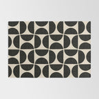 Half Moons in Black + Cream Rug Gallery Image 2