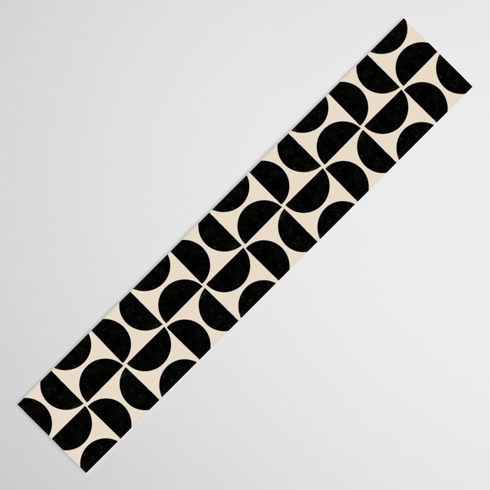 Half Moons in Black + Cream Table Runner Gallery Image 3