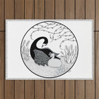 Black Swan and Moonlark Outdoor Rug Gallery Image 1