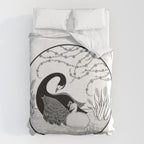 Black Swan and Moonlark Duvet Cover Gallery Image 6