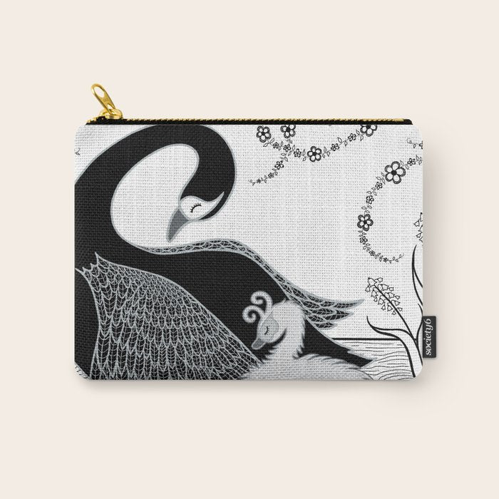 Black Swan and Moonlark Carry All Pouch Gallery Image 1