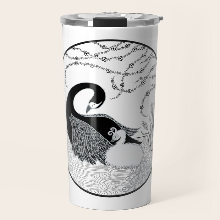 Black Swan and Moonlark Travel Mug Gallery Image 1