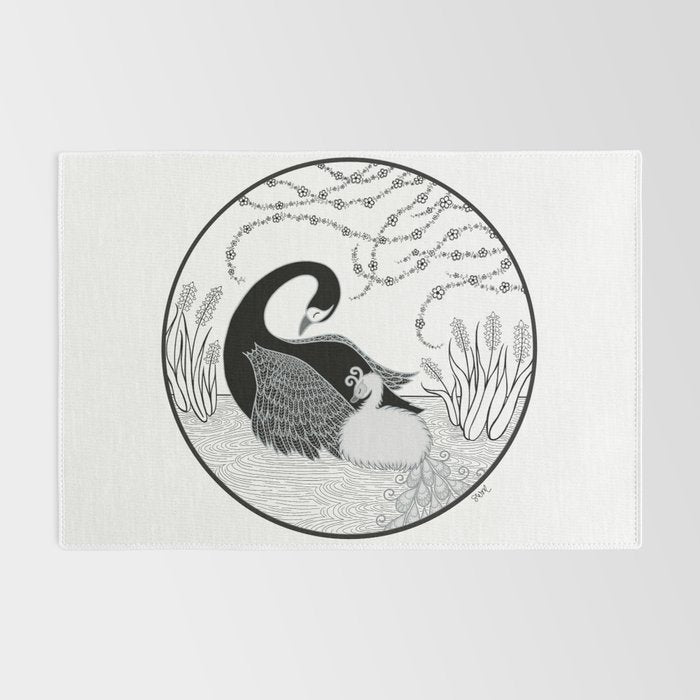 Black Swan and Moonlark Rug Gallery Image 2