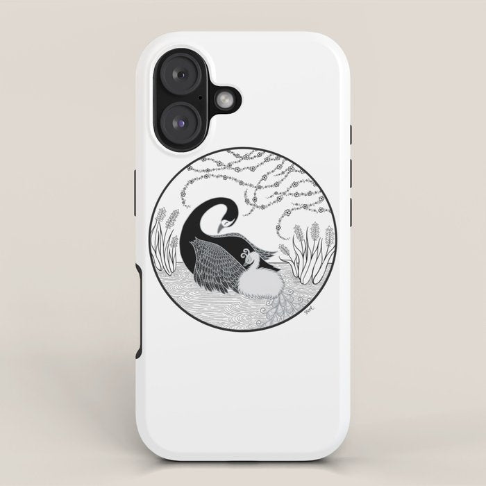 Black Swan and Moonlark iPhone Case Gallery Image 1