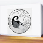 Black Swan and Moonlark Wall Mural Gallery Image 2