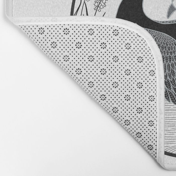 Black Swan and Moonlark Bath Mat Gallery Image 2