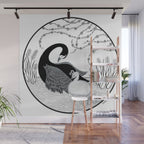 Black Swan and Moonlark Wall Mural Gallery Image 1