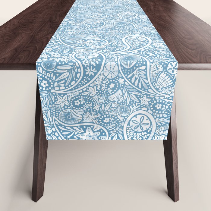 Oceanic Paisley Charm Table Runner Gallery Image 1
