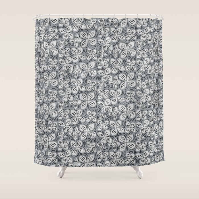 Dogwood Gray Shower Curtain Gallery Image 1