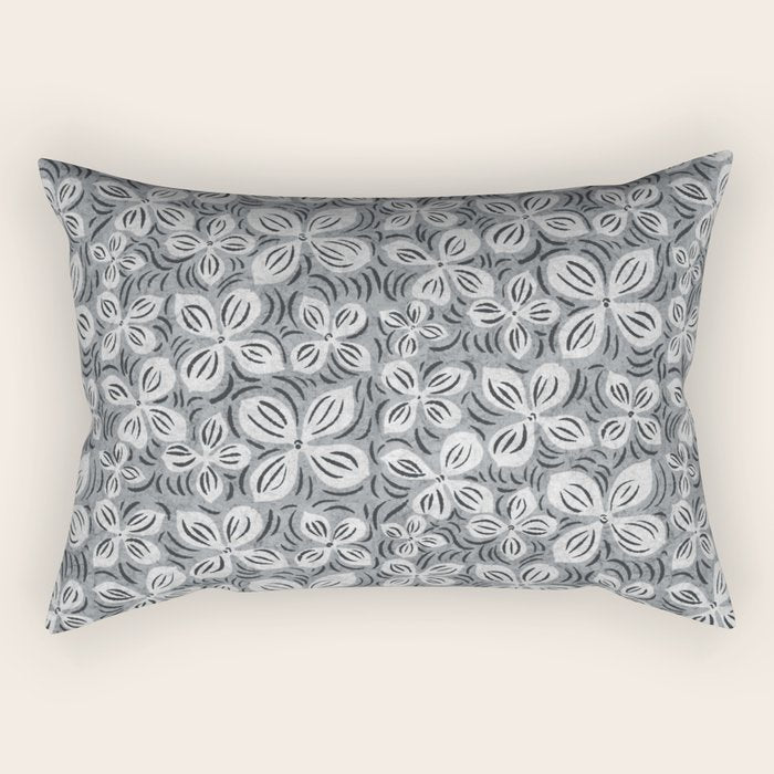 Dogwood Gray Rectangular Pillow Gallery Image 2