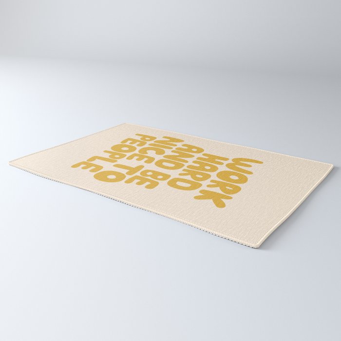 Work Hard and Be Nice to People Rug Gallery Image 3