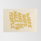 Work Hard and Be Nice to People Rug Gallery Image 2