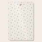 Sweet Pea Ditsy Floral - Pink, Charcoal, Mustard, Sage Cutting Board Gallery Image 1