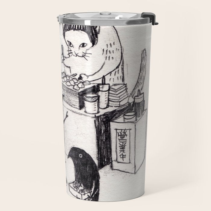 Takoyaki cat Travel Mug Gallery Image 2