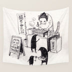 Takoyaki cat Wall Tapestry Gallery Image 4