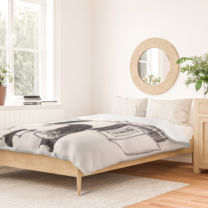 Takoyaki cat Duvet Cover Gallery Image 2