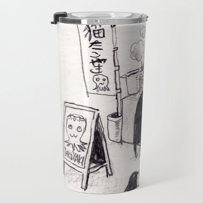 Takoyaki cat Travel Mug Gallery Image 3