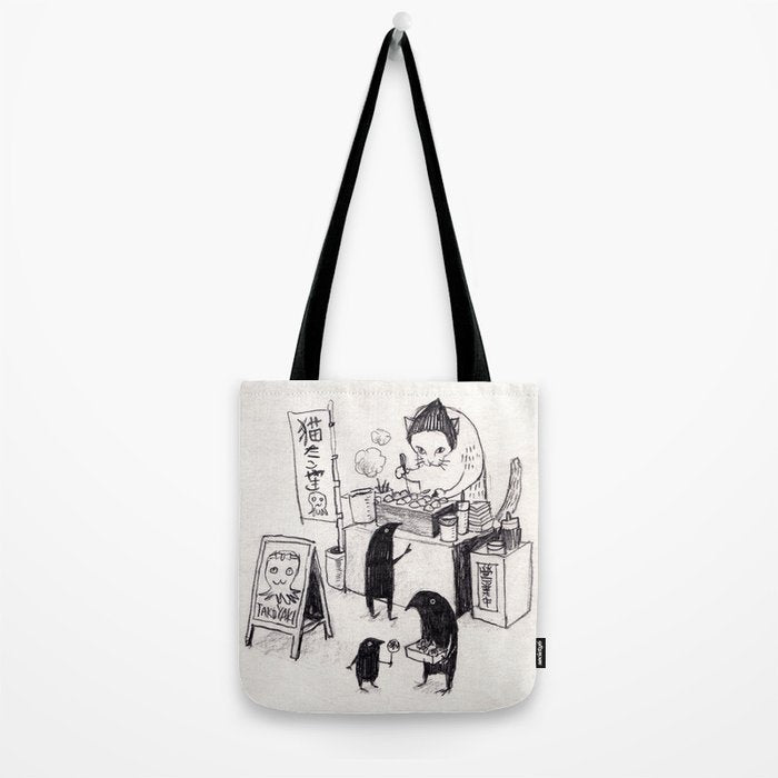 Takoyaki cat Tote Bag Gallery Image 2