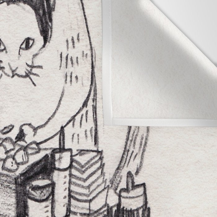 Takoyaki cat Wall Tapestry Gallery Image 3