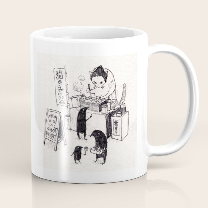 Takoyaki cat Coffee Mug Gallery Image 1