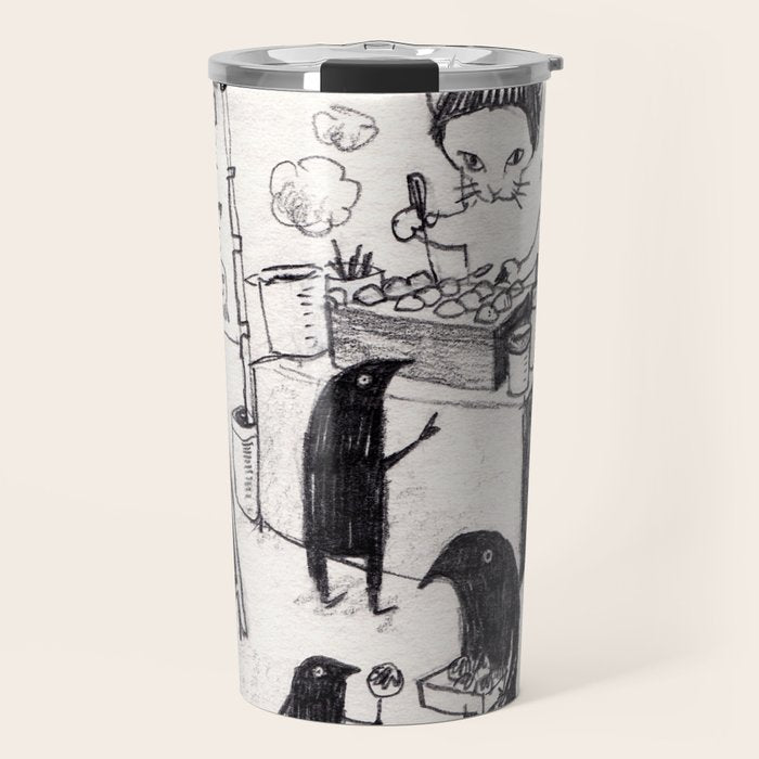 Takoyaki cat Travel Mug Gallery Image 1