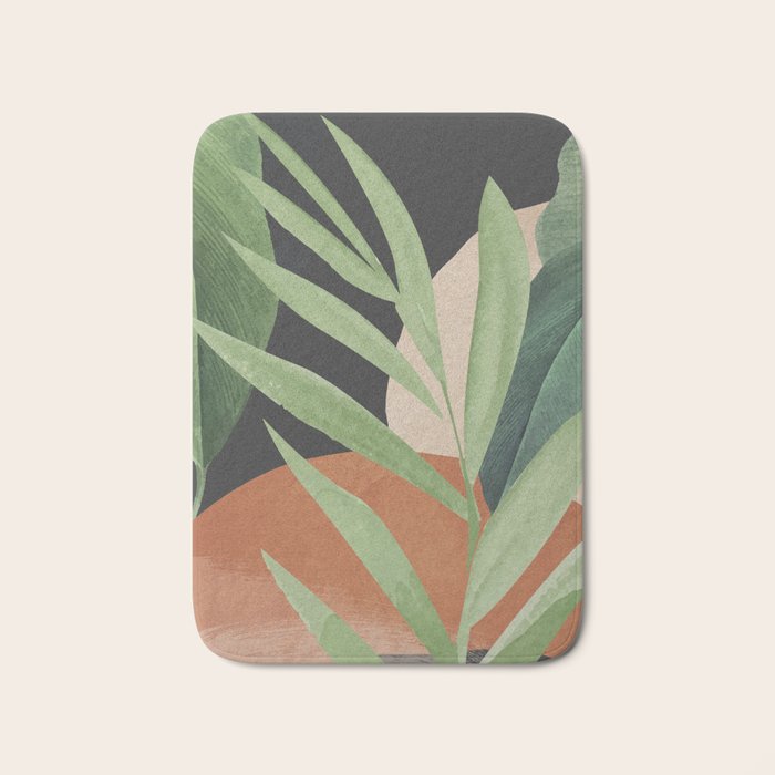 Tropical Leaves 6 Bath Mat Gallery Image 1