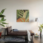 Tropical Leaves 6 Wood Wall Art Gallery Image 2