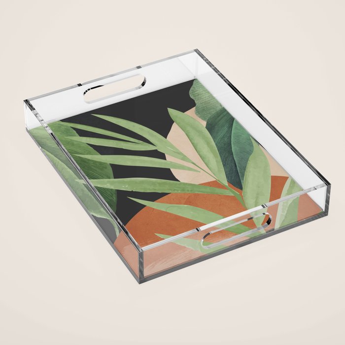 Tropical Leaves 6 Acrylic Tray Gallery Image 1
