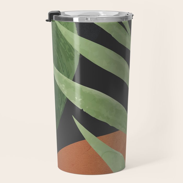 Tropical Leaves 6 Travel Mug Gallery Image 3