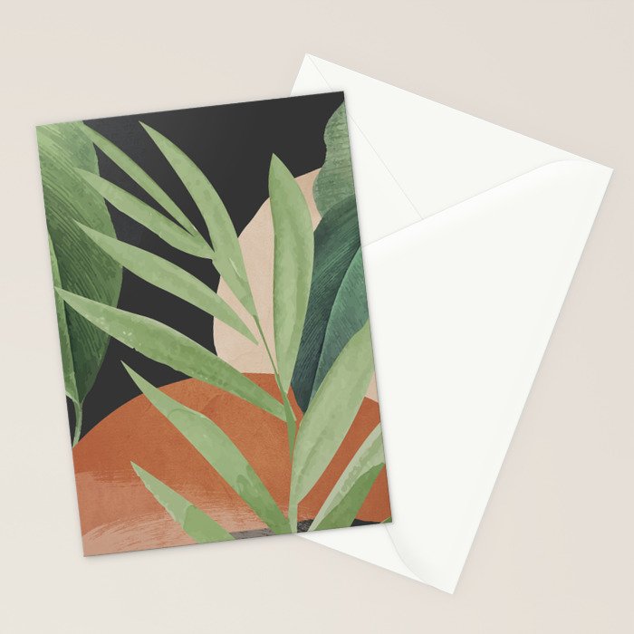 Tropical Leaves 6 Stationery Card Gallery Image 2